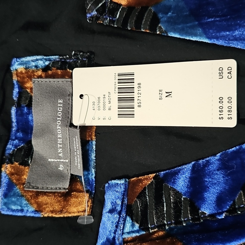 ANTHROPOLOGIE Women's Size M Velour Short Dress - Picture 11 of 11